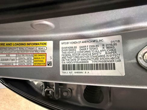 Used 2018 Honda Accord EX-L image 55