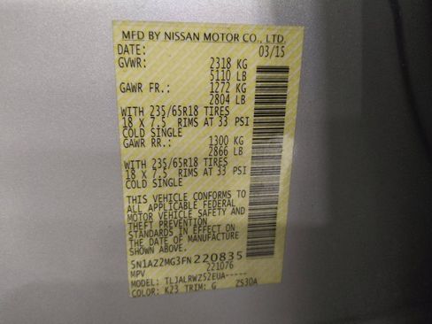 Used 2015 Nissan Murano SL image 33