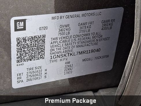 Used 2021 Chevrolet Tahoe High Country w/ Premium Package AWD/4WD image 22