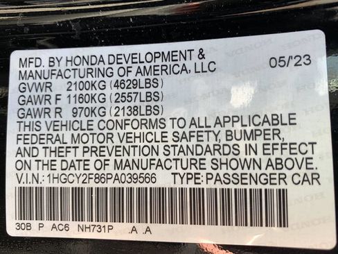 Used 2023 Honda Accord Touring image 50