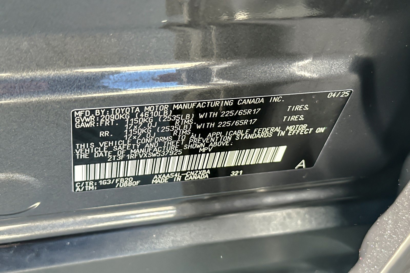 Certified 2025 Toyota RAV4 LE AWD/4WD image 26
