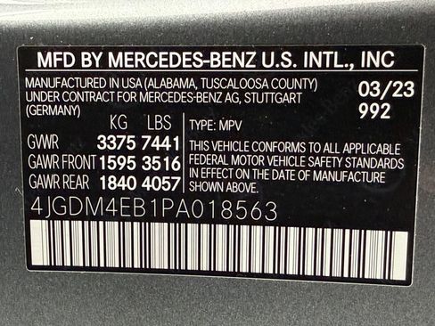 Certified 2023 Mercedes-Benz EQS 580 4MATIC SUV image 19