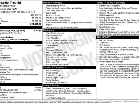 Used 2024 Chevrolet Trax RS w/ Driver Confidence Package FWD image 3