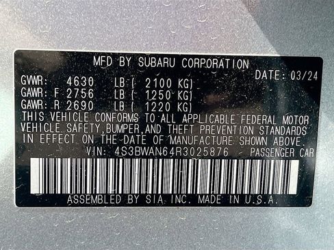 Used 2024 Subaru Legacy Limited image 33