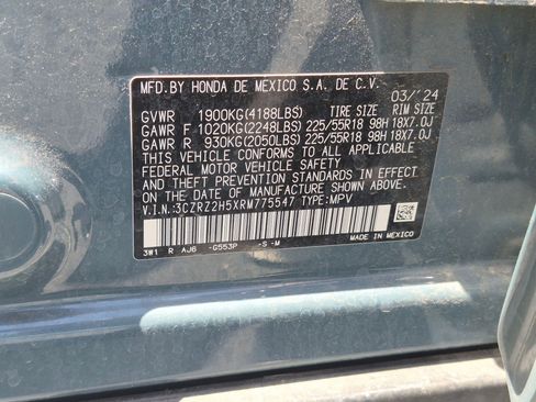 Certified 2024 Honda HR-V Sport image 34