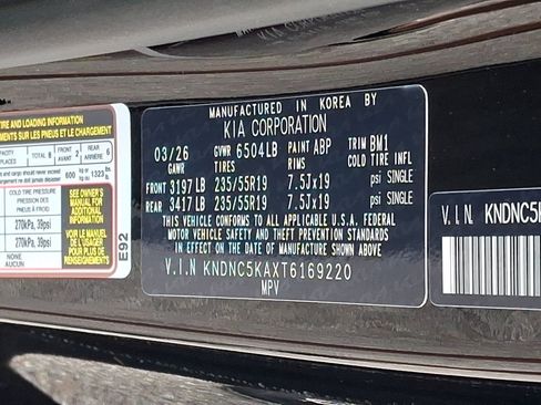 New 2026 Kia Carnival EX FWD image 20