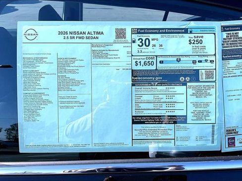 New 2026 Nissan Altima 2.5 SR FWD image 14