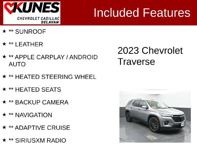 Used 2023 Chevrolet Traverse RS w/ LPO, Floor Liner Package AWD/4WD image 3
