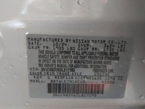 Used 2025 Nissan Versa S w/ Trunk Package FWD image 33