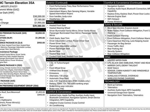 New 2026 GMC Terrain Elevation w/ Elevation Premium Package FWD image 45