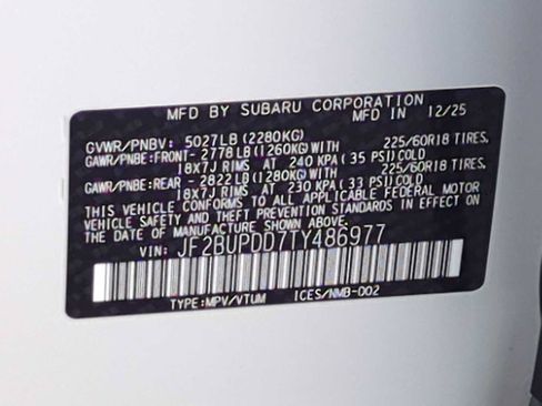 New 2026 Subaru Outback Limited AWD/4WD image 38