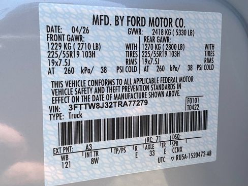 New 2026 Ford Maverick XLT w/ Equipment Group 301A AWD/4WD image 48