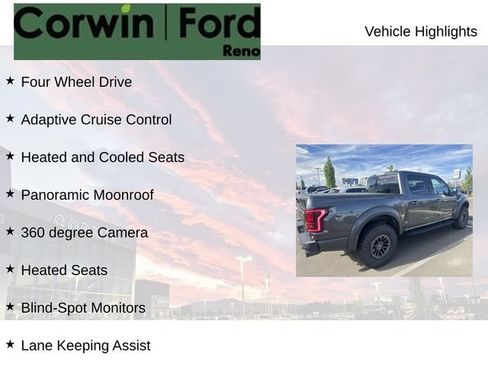 Used 2020 Ford F150 Raptor w/ Equipment Group 802A Luxury AWD/4WD image 8