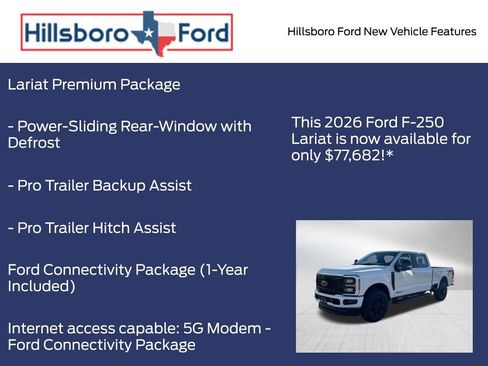 New 2026 Ford F250 Lariat w/ Black Appearance Package AWD/4WD image 19
