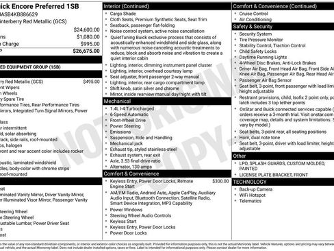 Used 2019 Buick Encore Preferred image 30