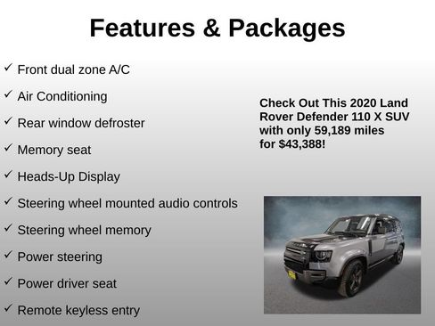 Used 2020 Land Rover Defender 110 X AWD/4WD image 8