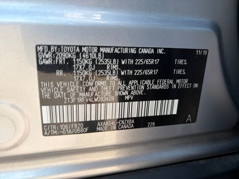 Used 2020 Toyota RAV4 LE w/ All Weather Liner Package AWD/4WD image 31