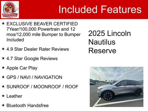 Used 2025 Lincoln Nautilus Reserve AWD/4WD image 5