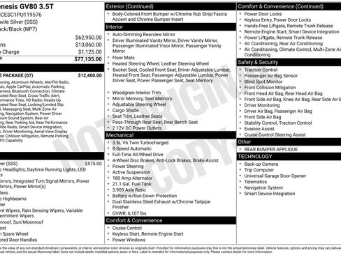 Used 2023 Genesis GV80 3.5T w/ Prestige Package image 4