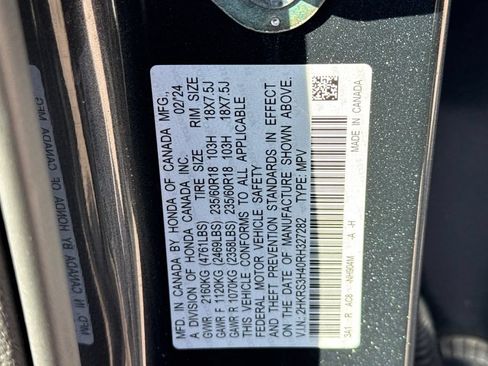 Certified 2024 Honda CR-V EX image 36