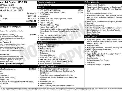 Used 2025 Chevrolet Equinox RS w/ Safety and Technology Package AWD/4WD image 24