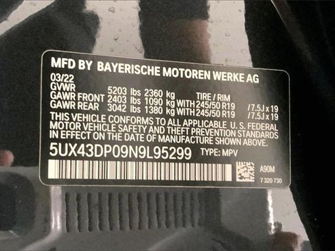 Used 2022 BMW X3 sDrive30i w/ M Sport Package 2 image 8