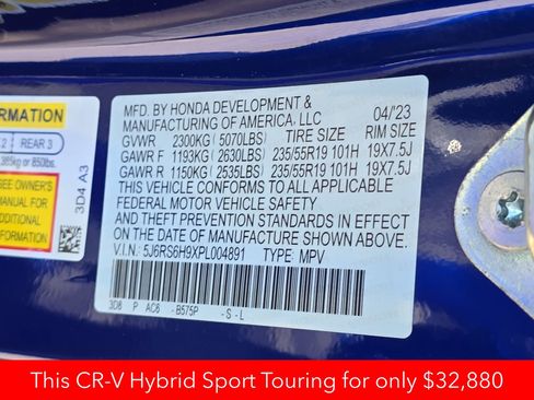 Used 2023 Honda CR-V Sport Touring image 45