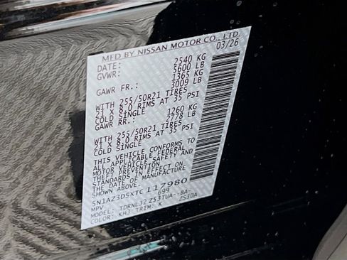 New 2026 Nissan Murano Platinum AWD/4WD image 27