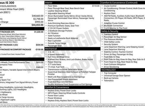 Used 2018 Lexus IS 300 AWD w/ Comfort Package image 17