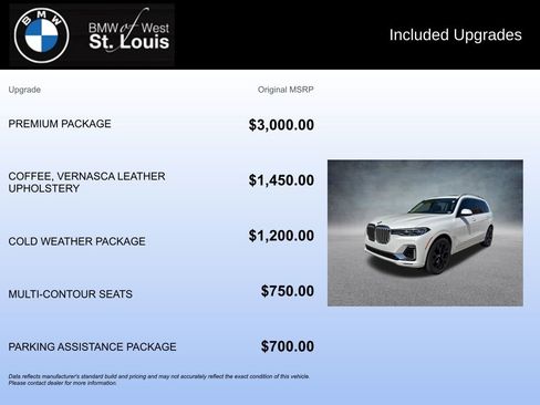 Used 2019 BMW X7 xDrive40i w/ Premium Package AWD/4WD image 20