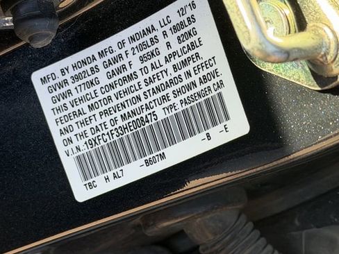 Used 2017 Honda Civic EX-T image 10