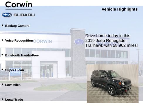 Used 2019 Jeep Renegade Trailhawk w/ Cold Weather Group II image 6