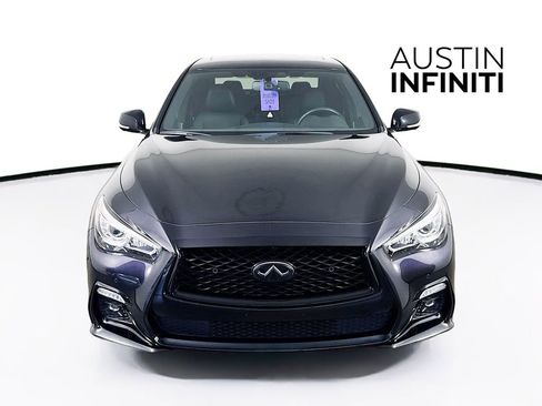 Certified 2023 INFINITI Q50 Red Sport 400 w/ Black Opal Edition RWD image 2