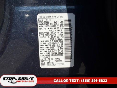 Used 2012 Nissan Murano S AWD/4WD image 18