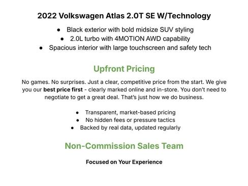 Used 2022 Volkswagen Atlas SE image 3