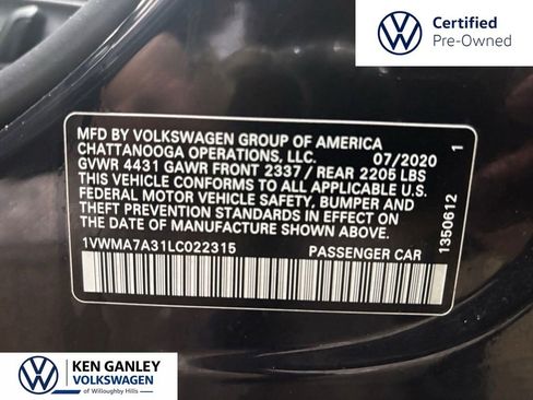 Used 2020 Volkswagen Passat 2.0T R-Line FWD image 28