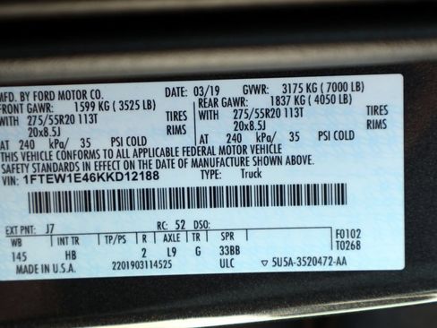 Certified 2019 Ford F150 Lariat AWD/4WD image 45