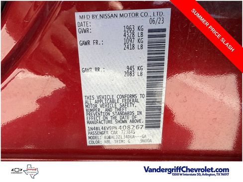 Used 2023 Nissan Altima 2.5 SL FWD image 29