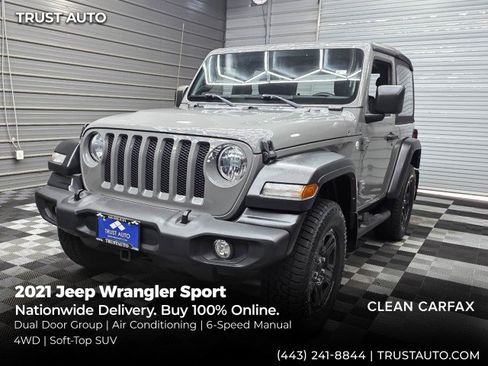 Used 2021 Jeep Wrangler Sport AWD/4WD image 1