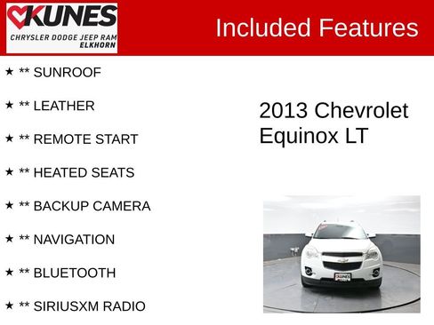 Used 2013 Chevrolet Equinox LT AWD/4WD image 3
