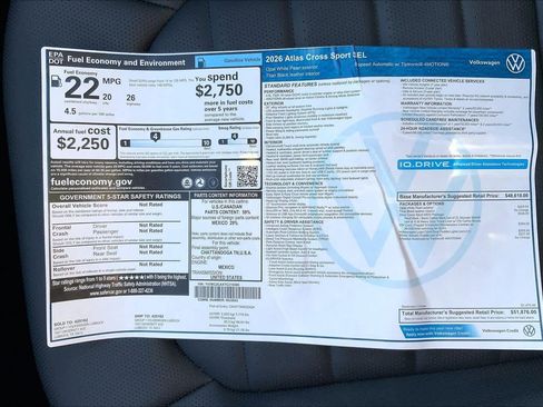 New 2026 Volkswagen Atlas Cross Sport SEL AWD/4WD image 22