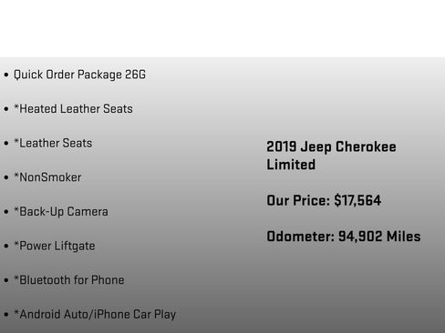 Used 2019 Jeep Cherokee Limited AWD/4WD image 6