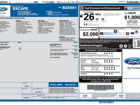 Used 2015 Ford Escape SE FWD image 5
