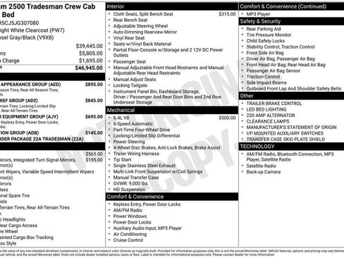 Used 2018 RAM 2500 Tradesman w/ Chrome Appearance Group AWD/4WD image 23