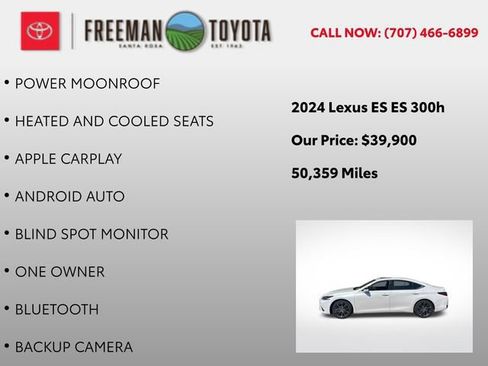 Used 2024 Lexus ES 300h w/ Premium Package FWD image 9