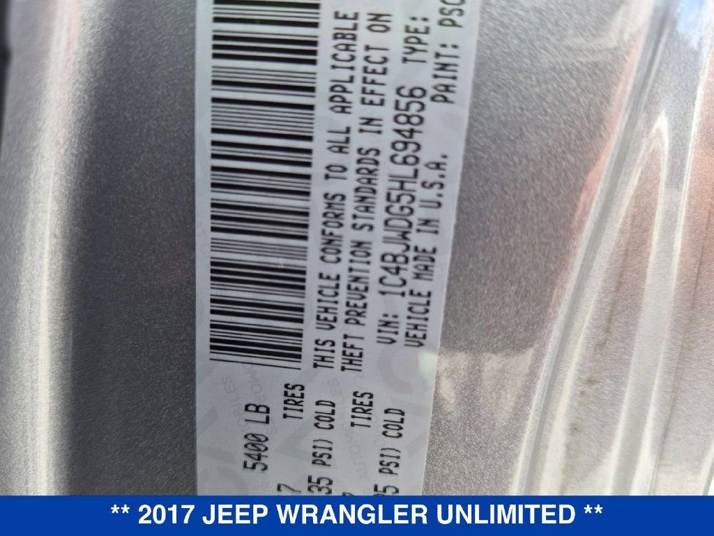 Used 2017 Jeep Wrangler Unlimited Sport w/ Quick Order Package 24S AWD/4WD image 29