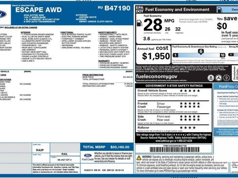 Used 2024 Ford Escape Active AWD/4WD image 7