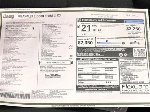 New 2026 Jeep Wrangler Sport S image 14