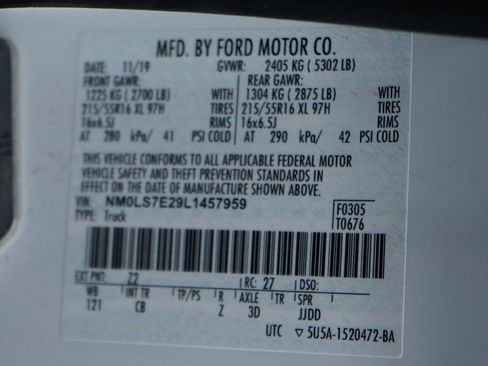 Used 2020 Ford Transit Connect XL FWD image 41