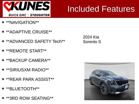 Used 2024 Kia Sorento S FWD image 2